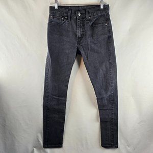 Levis 512 Jeans Mens 29x32 Black Denim Slim Taper Fit Stretch Rocker Skater